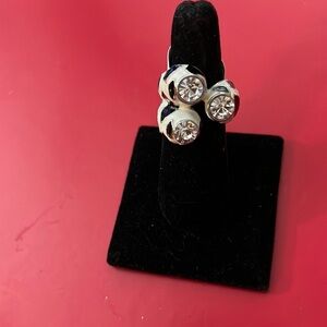 Beautiful black and white ring